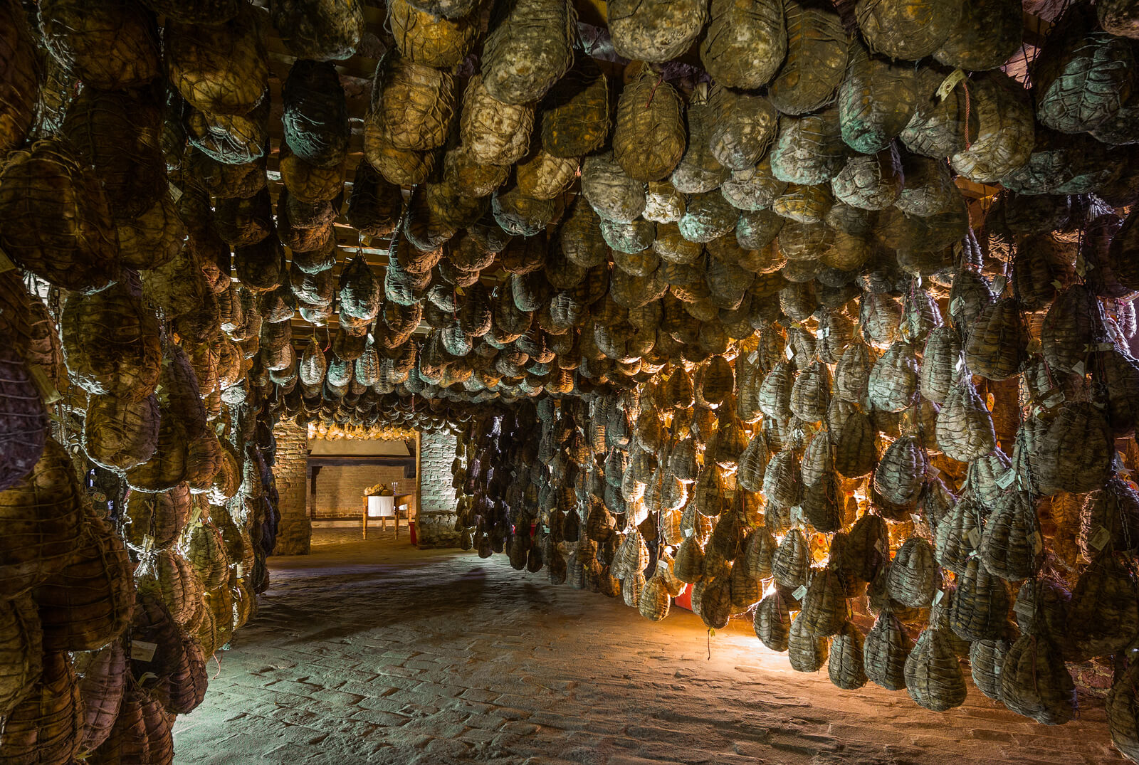 The culatello cellars at Antica Corte Pallavicina